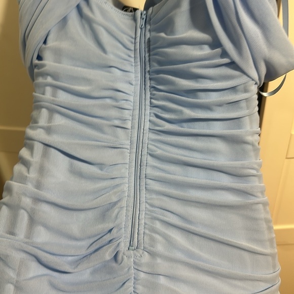 Windsor Sky Blue shortish Dress - Picture 8 of 8